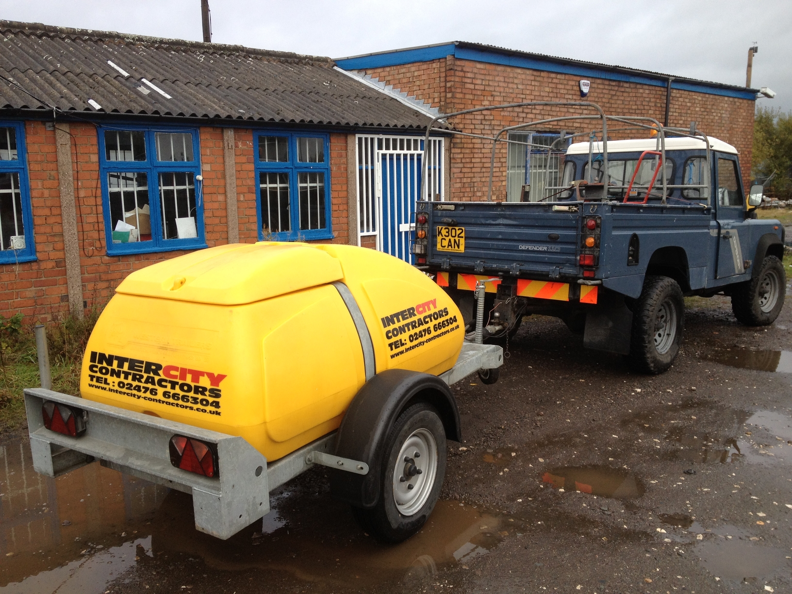 Water Bowser for sites with no water suplly